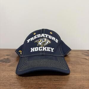 Nashville Predators Pukka Flex Fit Hockey Cap Navy Yellow Adult M